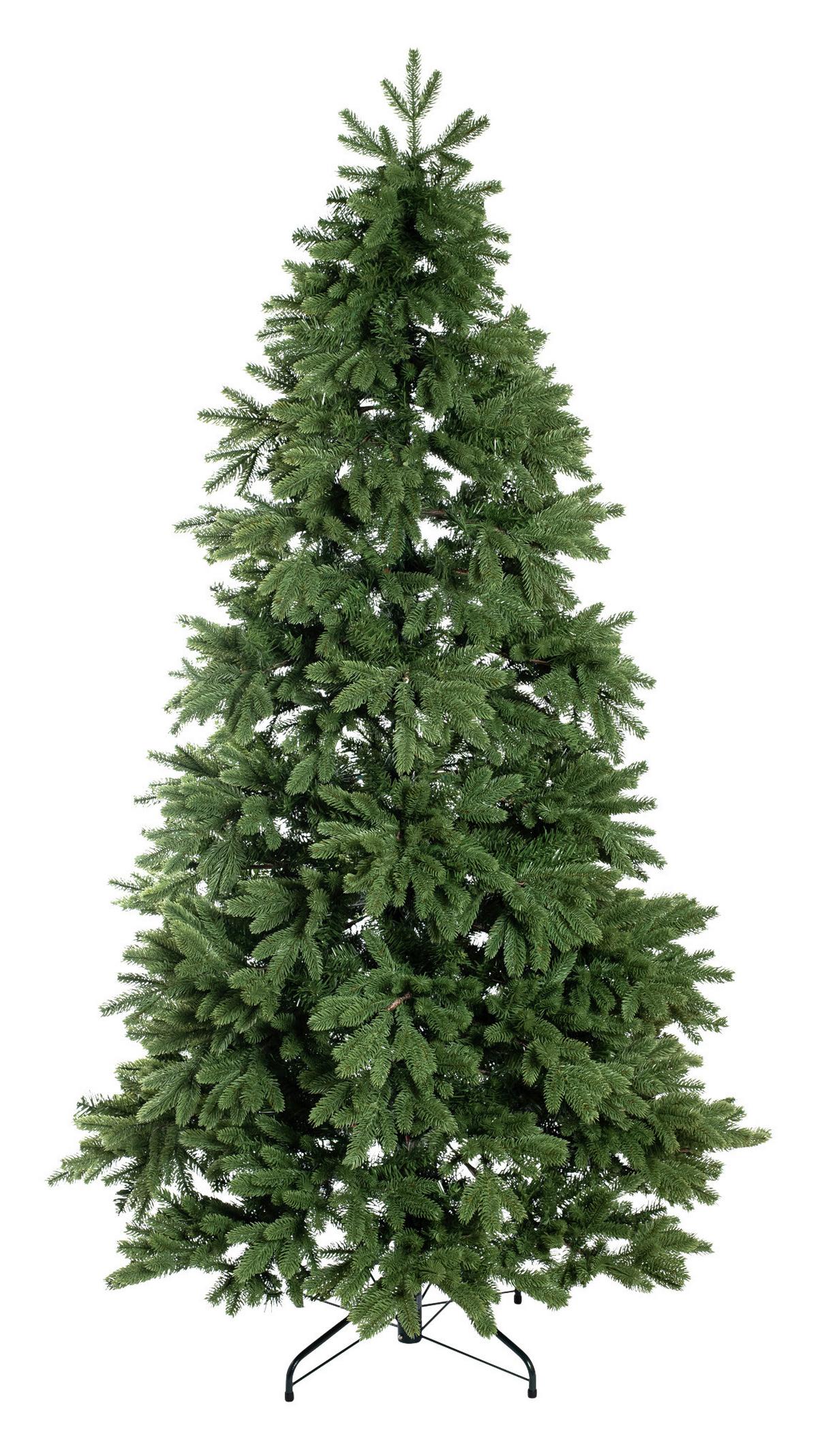 Weihnachtsbaum Roswell - Grün, Basics, Kunststoff/Metall (122/210/122cm)