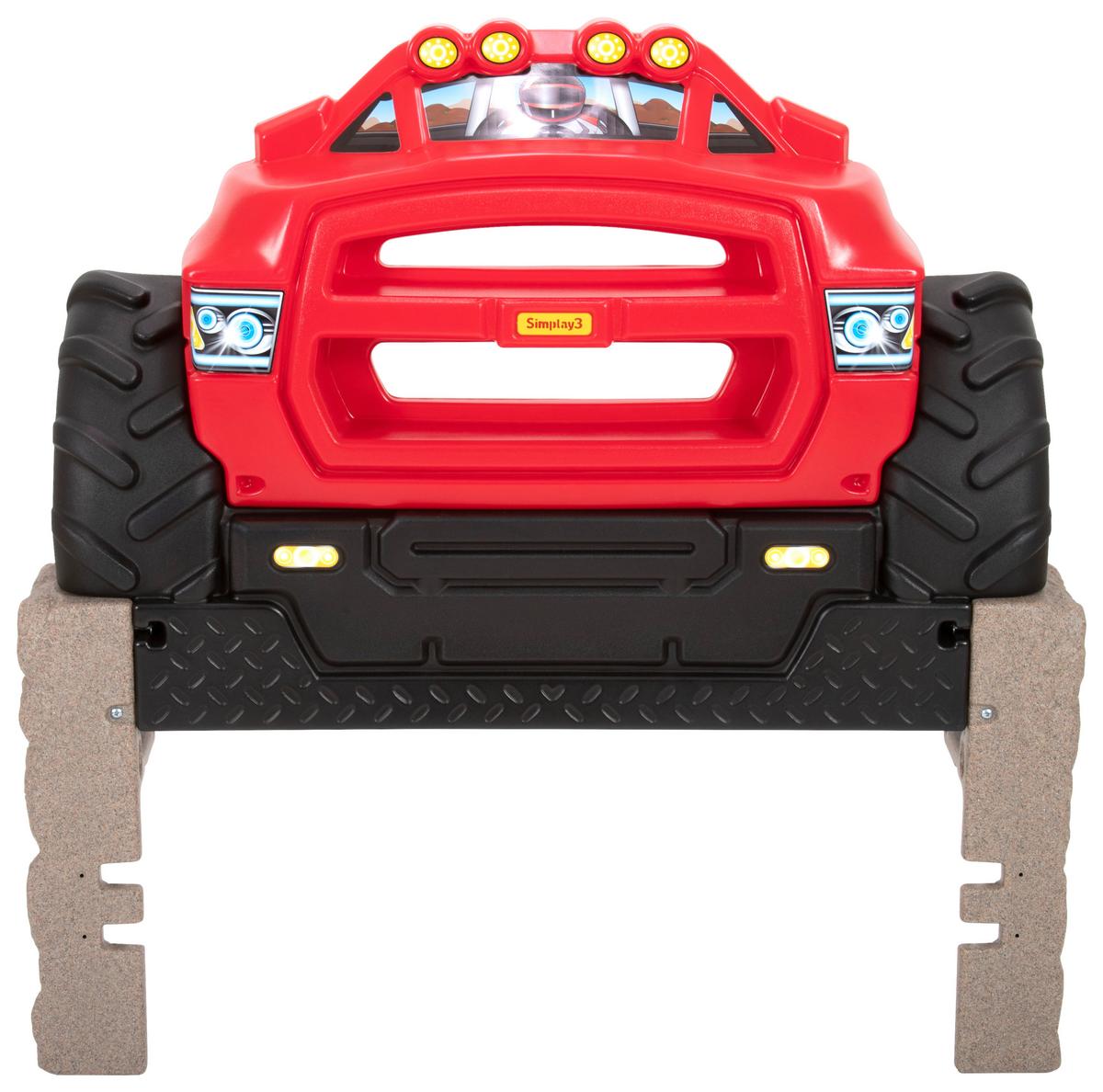 Bett-kopfteil Monster Truck B: 105,1 Cm Kunststoff - Rot/Multicolor, Basics, Kunststoff/Metall (105,1/104,1/20,3cm)