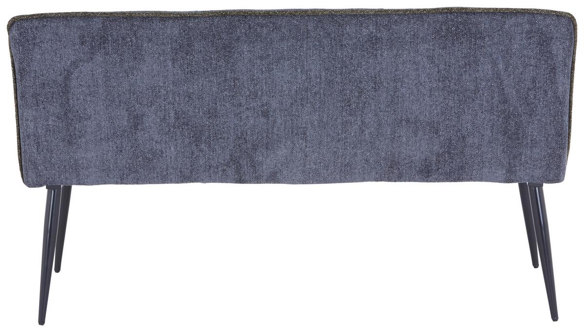 Sitzbank Cory - Hellgrau/Schwarz, MODERN, Textil/Metall (140/83/62cm) - MID.YOU