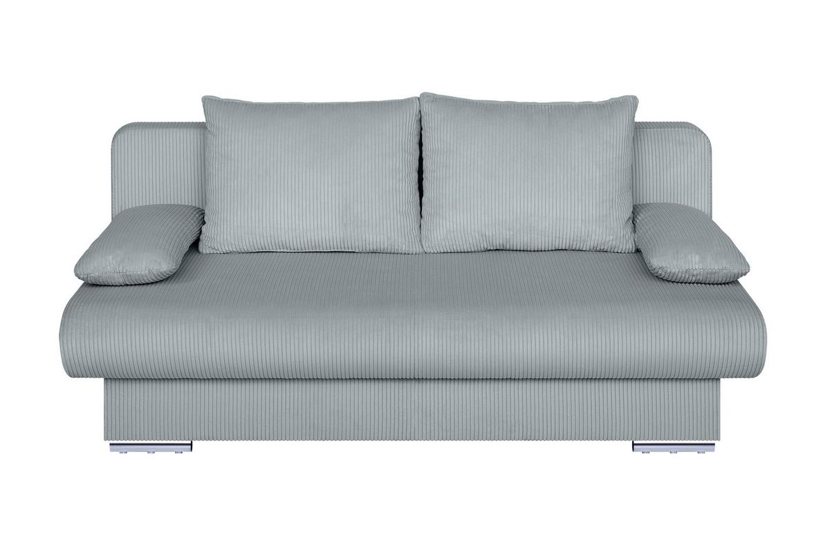 Schlafsofa Bora Mintgrün B: 193 Cm - Chromfarben/Schwarz, Design, Holzwerkstoff/Textil (193/86/85cm) - P & B
