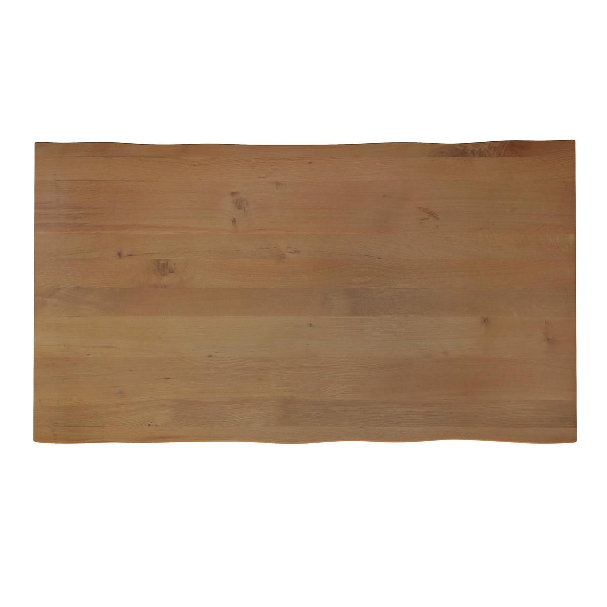 Jedálenský stôl Dan, š: 180 cm - čierna/farba duba, Modern, kov/drevo (180/90/76cm) - Bessagi Home