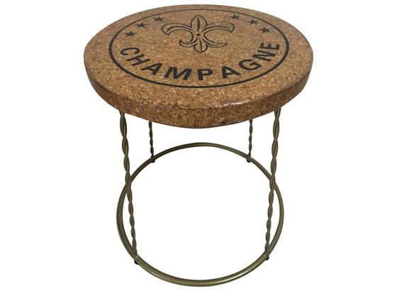 Hocker D: 31 cm Kork - Goldfarben/Schwarz, Trend, Holz (31/40/31cm) - Carryhome Hocker D: 31 cm Kork - Goldfarben/Schwarz, Trend, Holz (31/40/31cm) - Carryhome