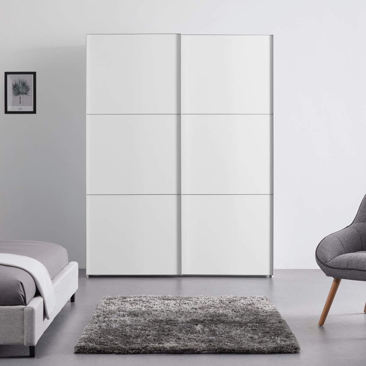 Schwebetürenschrank Mit Laden 167 Cm Includo, Weiß - Weiß, MODERN (167/222/68cm) - MID.YOU