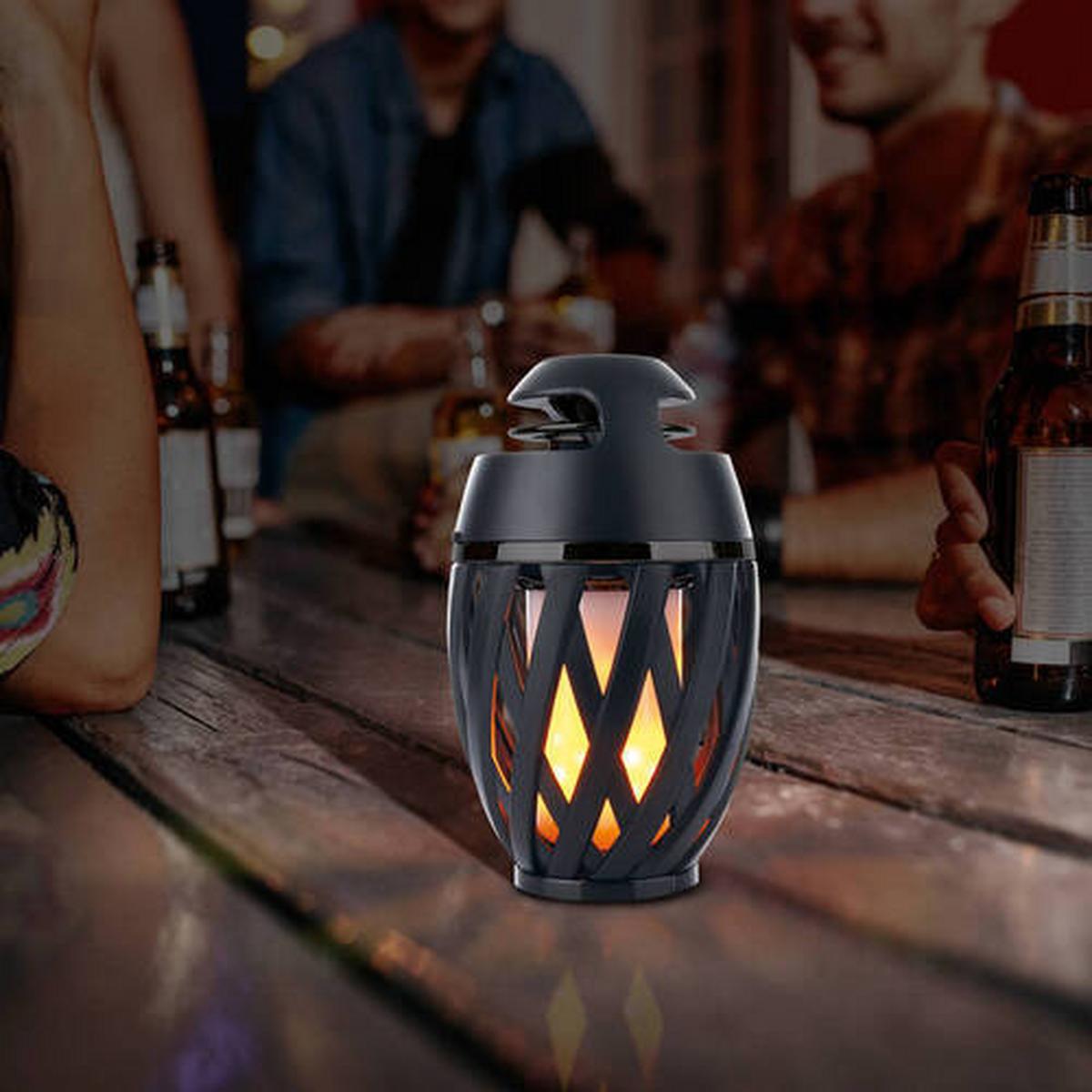Led-tischlampe Schwarz Bluetooth-Funktion - Schwarz/Orange, Design, Kunststoff (10/16,5cm) - Näve