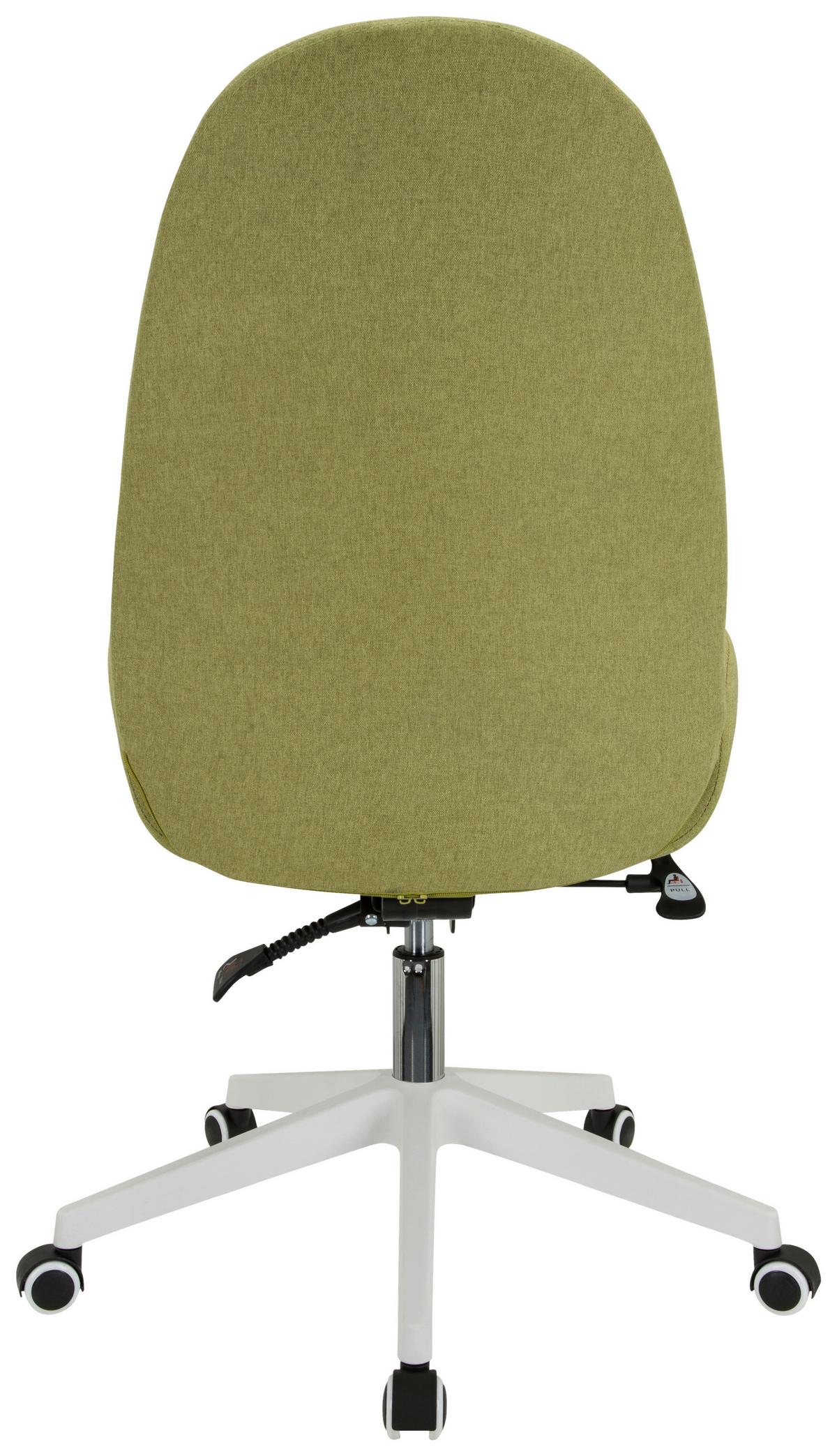 Drehstuhl Avea I Mit Wippfunktion Grün - Weiß/Grün, Basics, Kunststoff/Textil (56/104/58cm) - MID.YOU