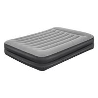Luftbett Liselotte 203x152x46 Cm Bis 300kg, Inkl. Pumpe - Dunkelgrau/Schwarz, KONVENTIONELL, Kunststoff/Metall (203/152/46cm) - Bestway