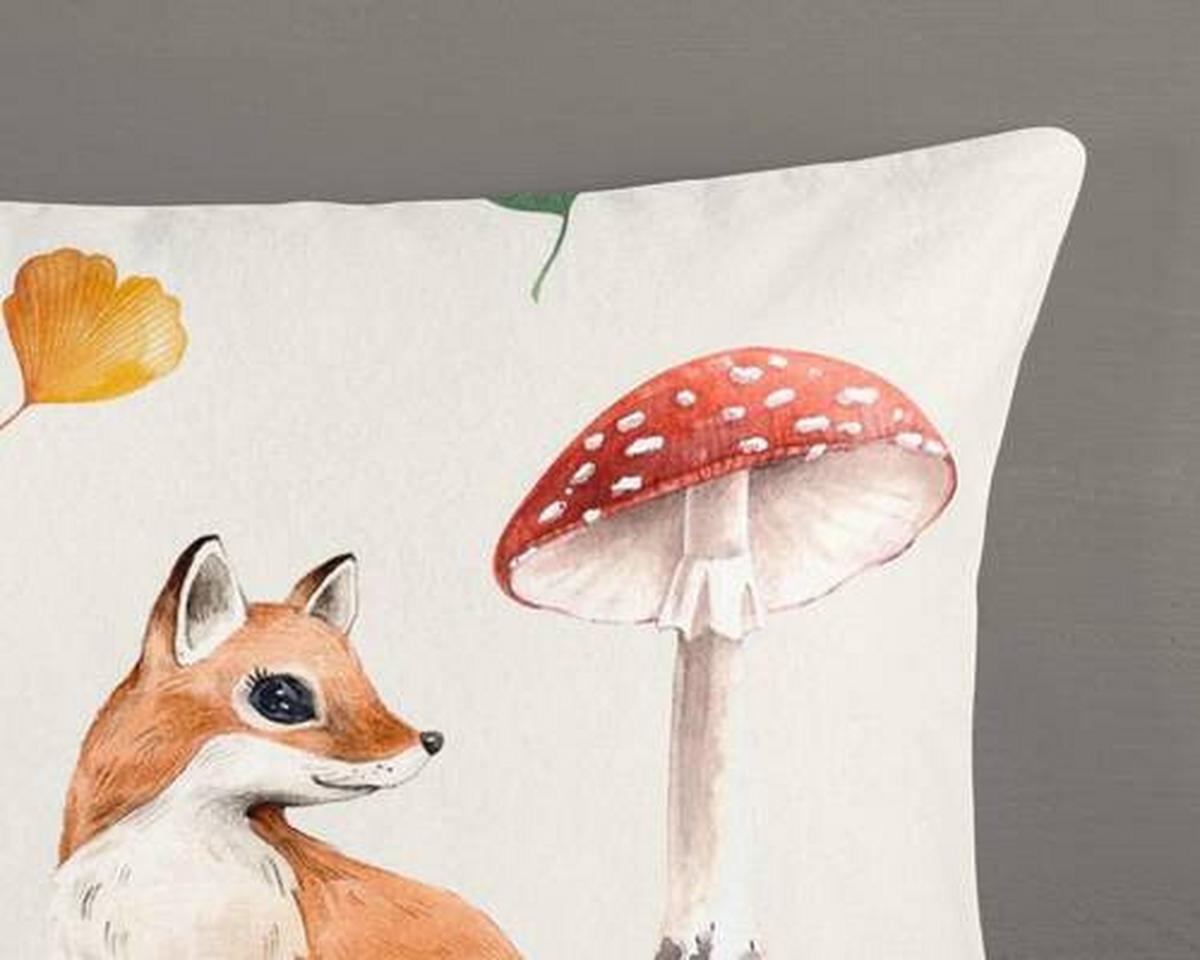Jugendbettwäsche Autumn Multicolor 135x200 cm - Multicolor, Natur, Textil (135/200cm)