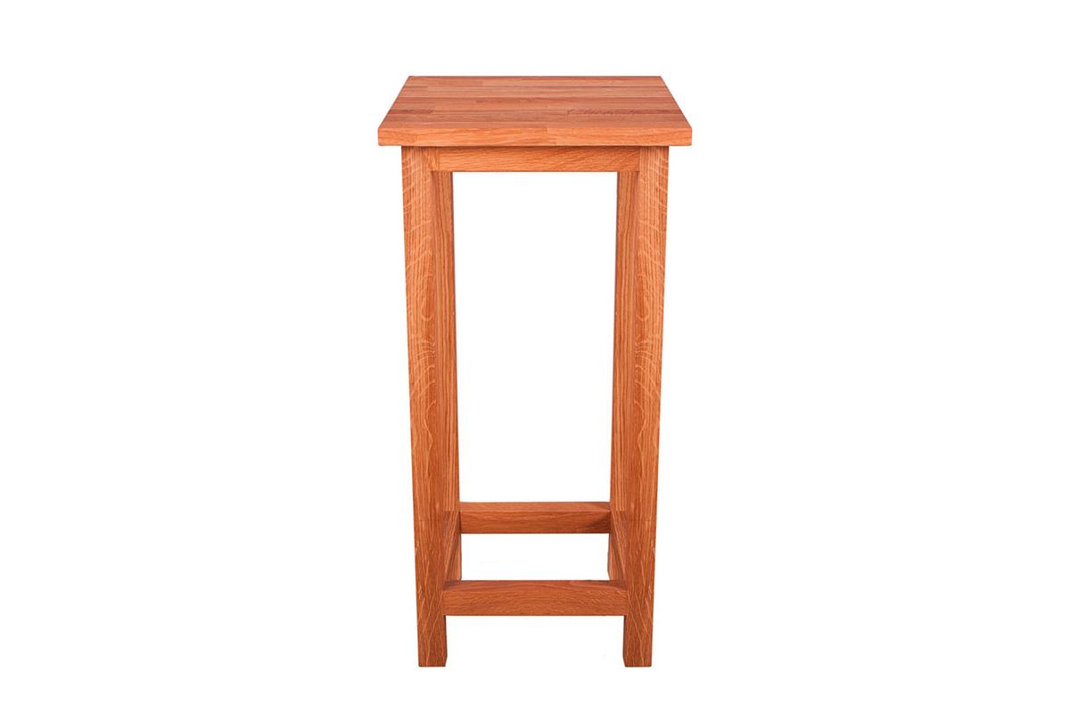 Gartenhocker Echtholz Eichefarben Geölt - Eichefarben, Basics, Holz (30/60/30cm) - Gardenson