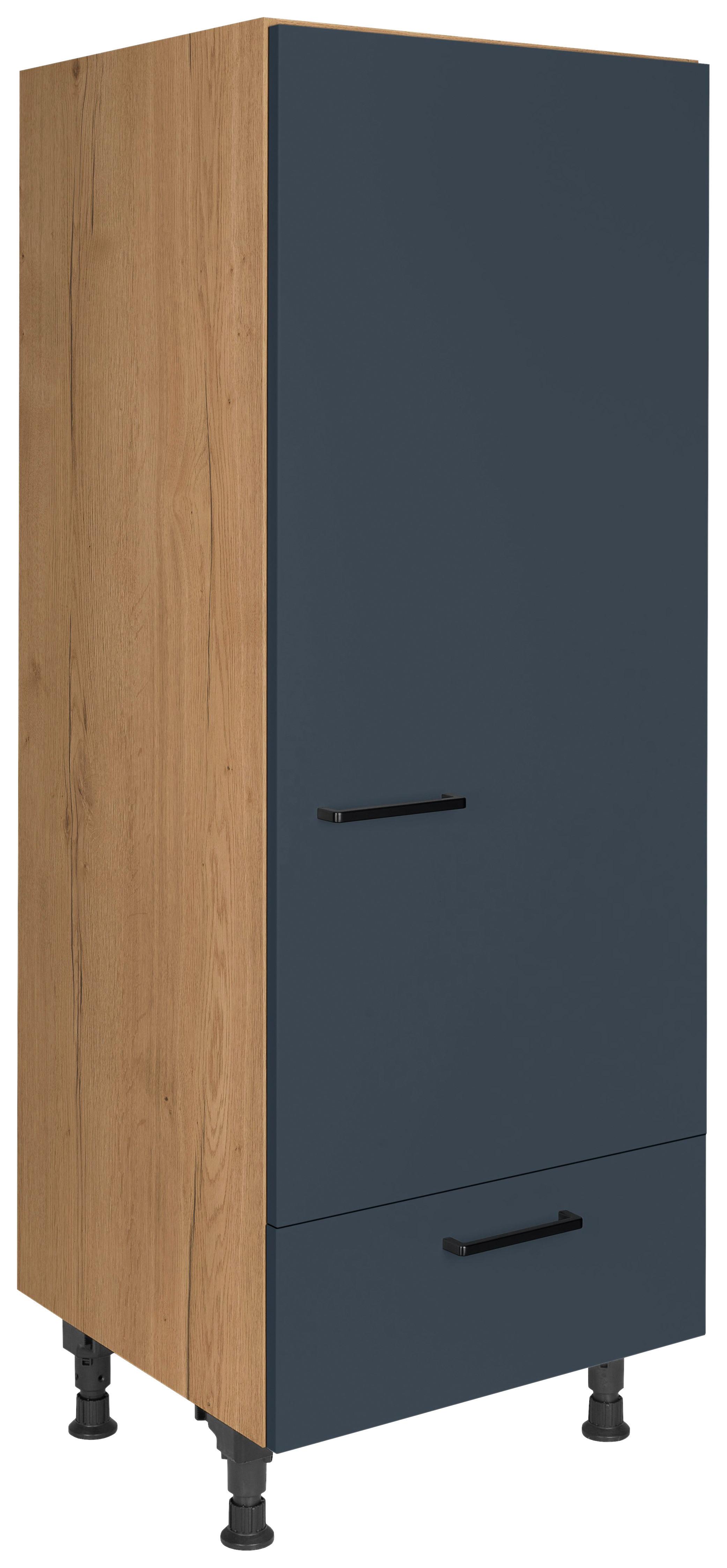 Geräteumbauschrank Easytouch - Blau/Eichefarben, MODERN, Holzwerkstoff (60/168/58cm) - Nobilia