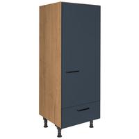 Geräteumbauschrank Easytouch - Blau/Eichefarben, MODERN, Holzwerkstoff (60/168/58cm) - Nobilia