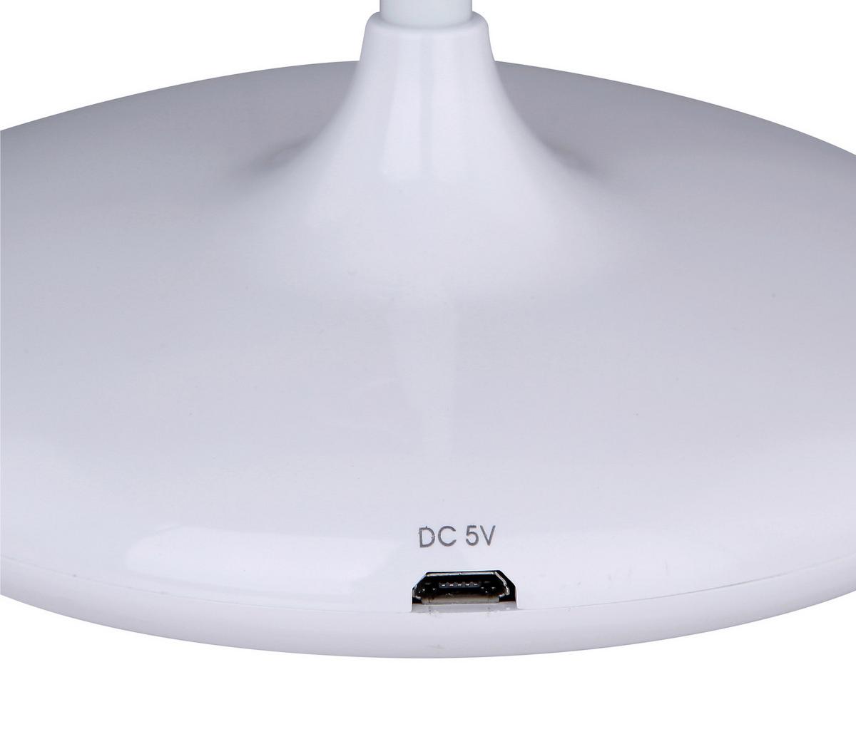 Led-tischleuchte 58377w - Weiß, Basics, Kunststoff (40/12,5/49cm) - Globo