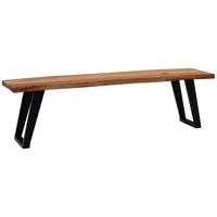 Sitzbank Wl7.303 - Schwarz/Akaziefarben, MODERN, Holz (160/45,5/40cm) - MID.YOU