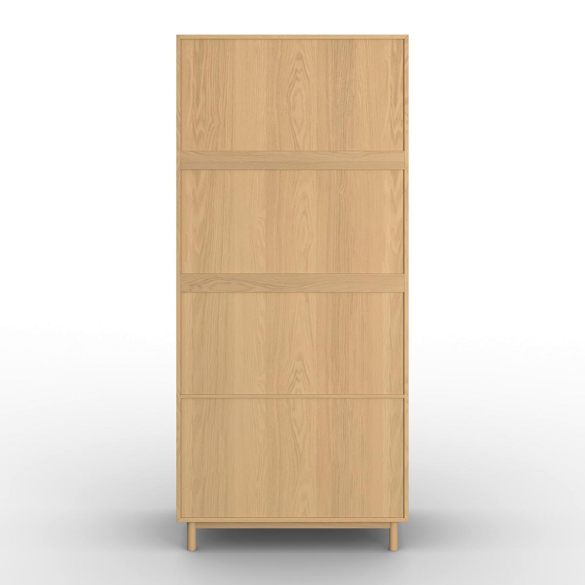 Šatníková skriňa MARLO š. cca 100 cm, dekor biela/dub - biela/farba duba, Modern, drevo/kompozitné drevo (100/223/60cm) - Bessagi Home