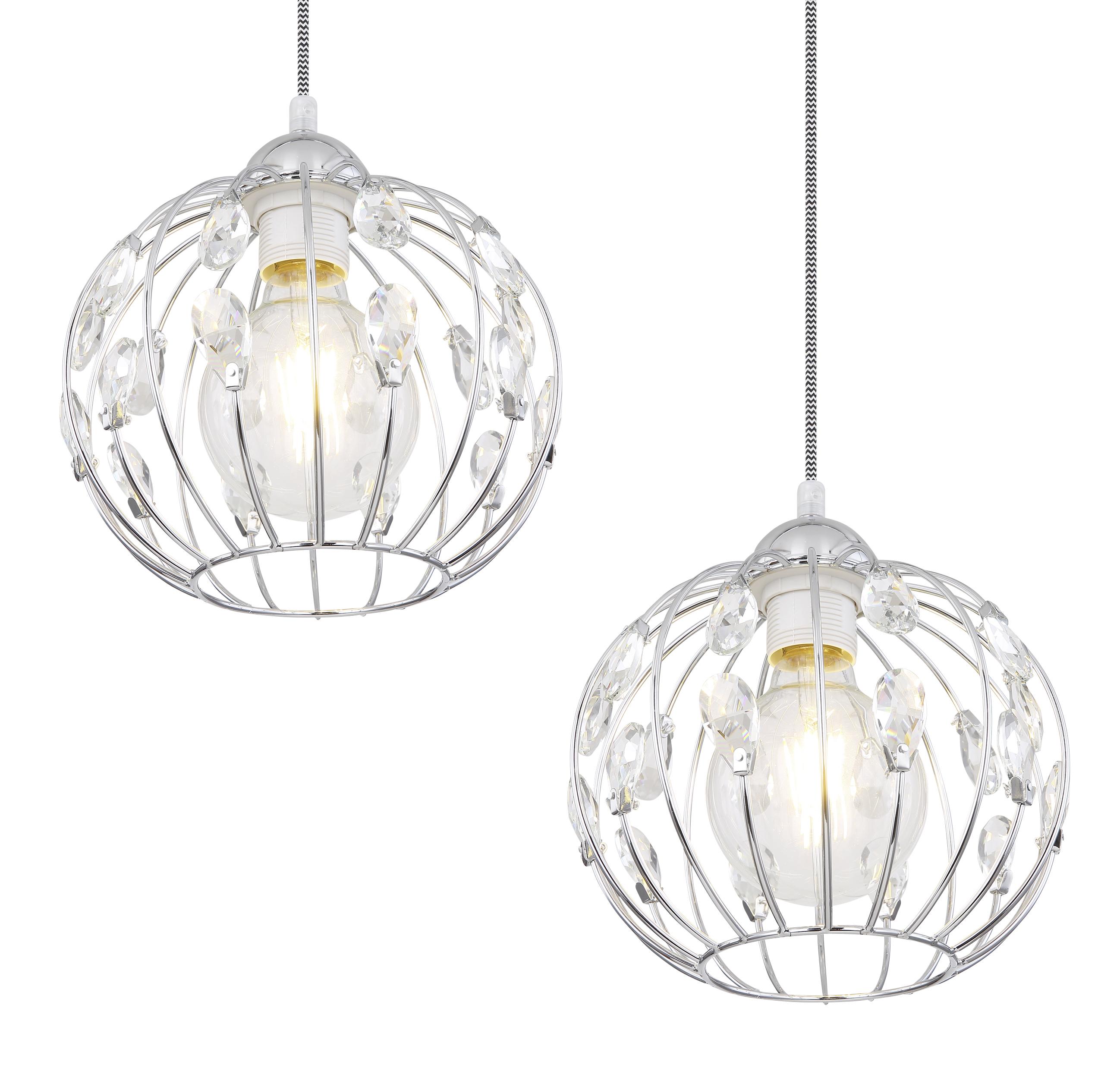 Hängeleuchte Kristall H: 120 cm 4-Flammig