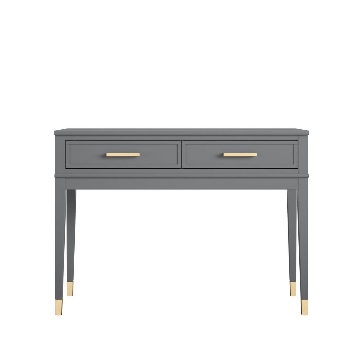 Konsole Westerleigh Graphitfarben 105 cm - Graphitfarben/Grau, Design, Holzwerkstoff/Metall (105/76/40cm) - MID.YOU