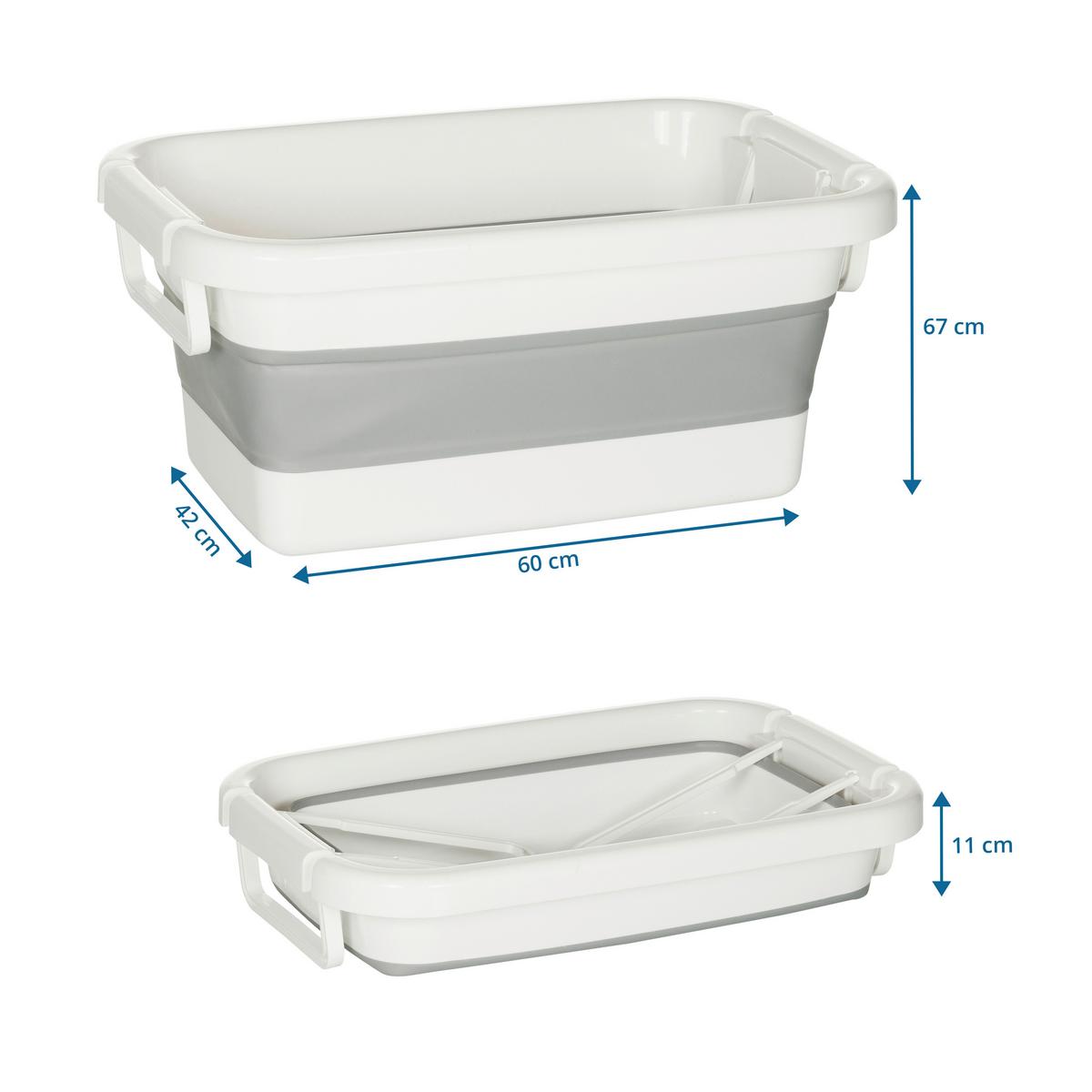 Universalkorb Clean Silw - Weiß/Grau, Basics, Kunststoff (60/67/42cm) - MID.YOU