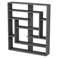 Regal Poseidon Standregal - Anthrazit, Design, Holzwerkstoff (114/132/22cm) - Livetastic