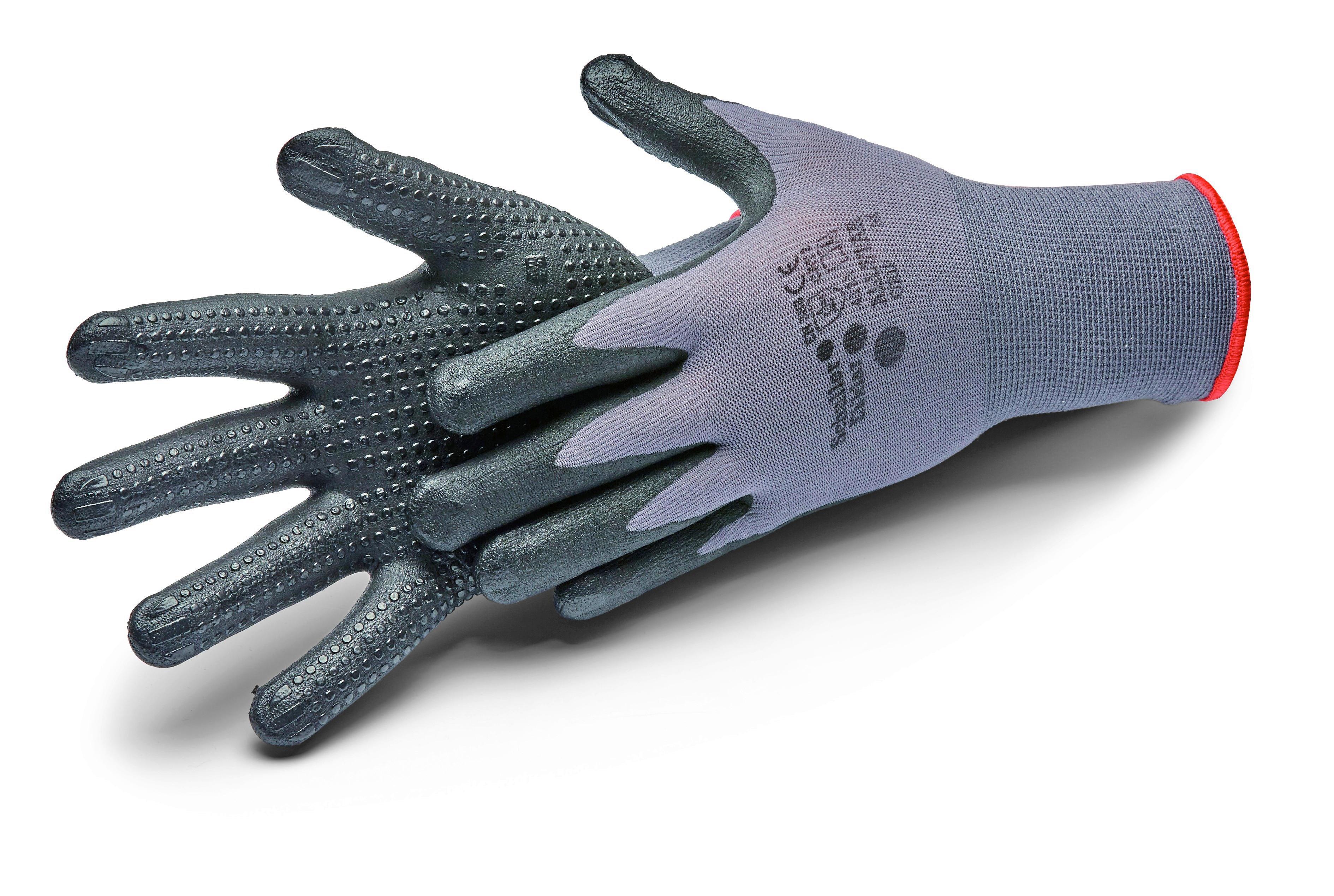 Arbeitshandschuhe Dunkelgrau Gr. M - Dunkelgrau, Basics, Textil (Mnull) - SCHULLER Eh klar