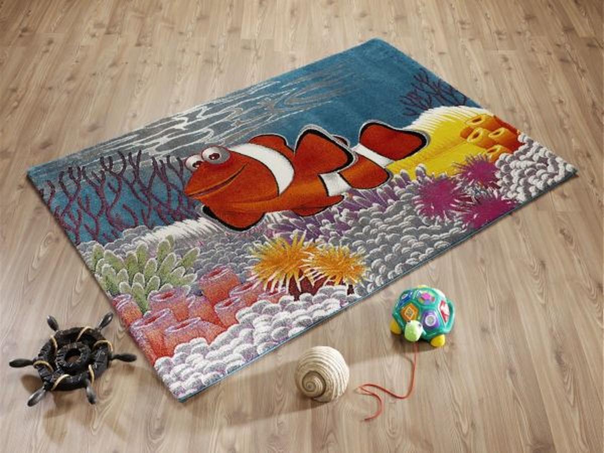 Kinderteppich Fisch Bunt Kidsclub Nemo 80x150 Cm - Multicolor, Basics, Textil (80/150cm)