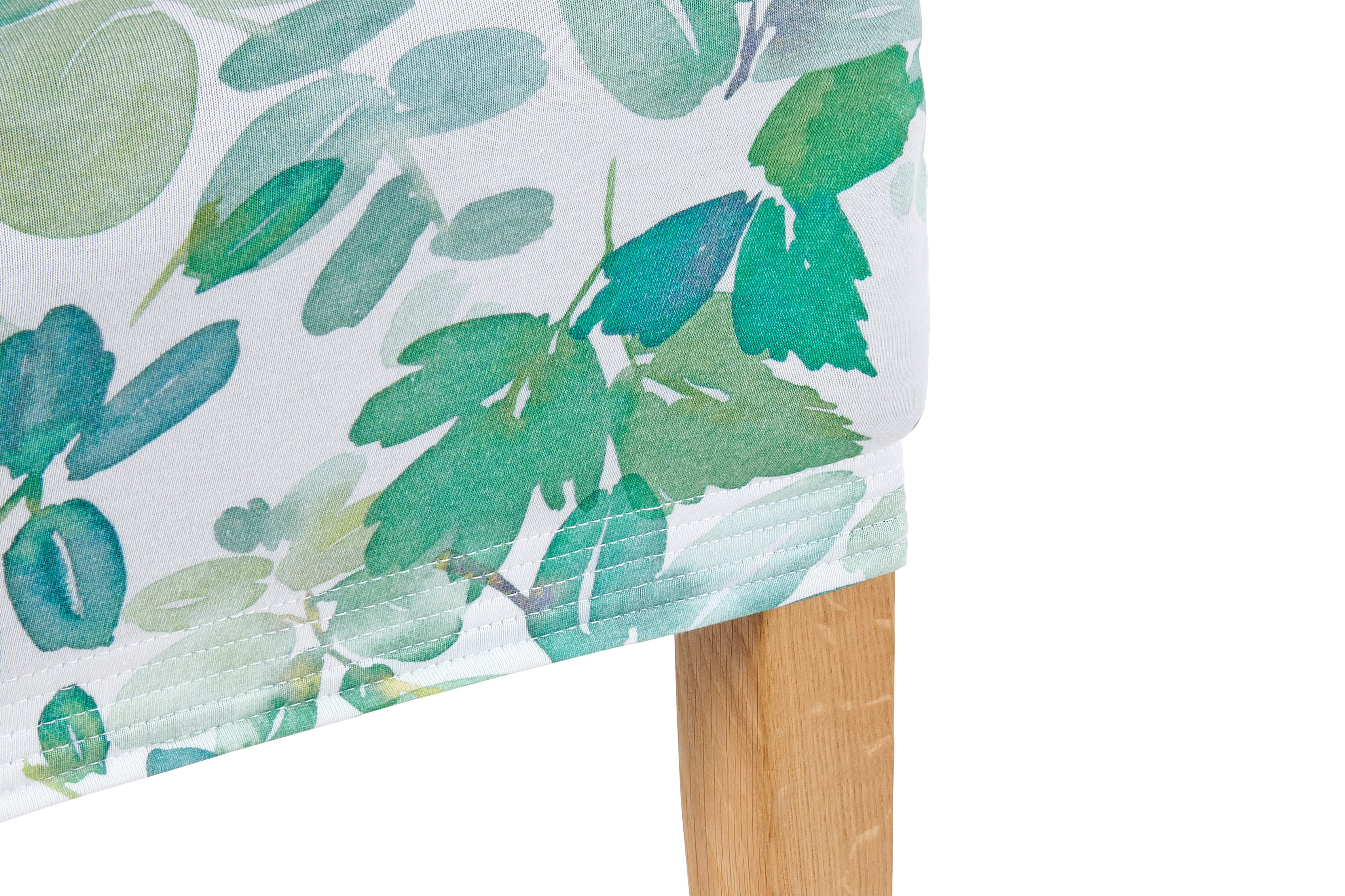 POVLAK NA ŽIDLI Steffi, 47/47/67cm - bílá/zelená, Konvenční, textil (47/47/67cm) - Modern Living