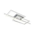 Led-deckenleuchte Nevi - Chromfarben/Silberfarben, MODERN, Kunststoff/Metall (63/24,5/7,7cm) - Luca Bessoni
