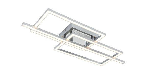 Led-deckenleuchte Nevi - Chromfarben/Silberfarben, MODERN, Kunststoff/Metall (63/24,5/7,7cm) - Luca Bessoni