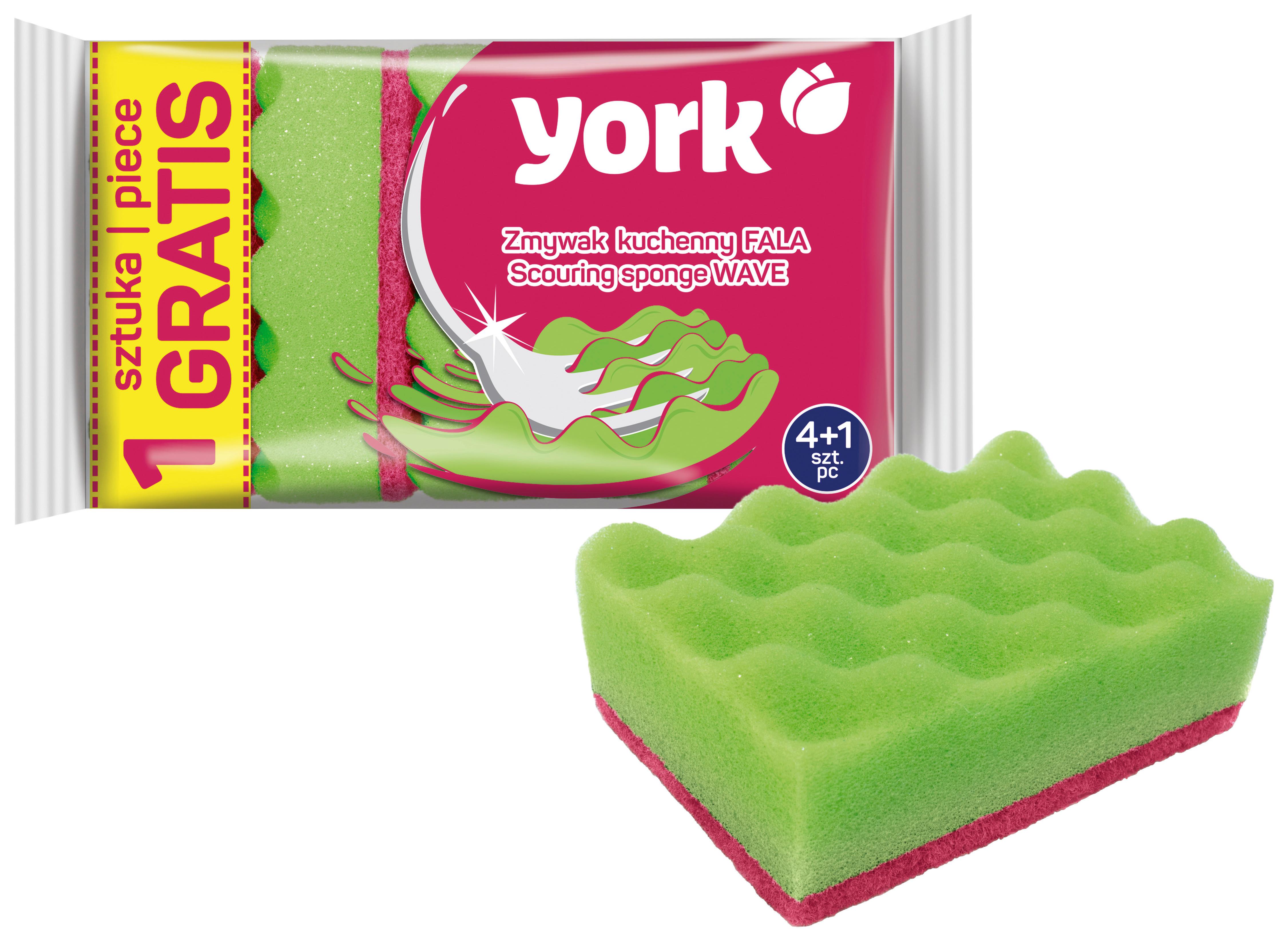 Edénytisztító Szivacs York - zöld, műanyag (10/7/3cm)