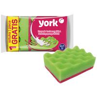 Edénytisztító Szivacs York - zöld, műanyag (10/7/3cm)