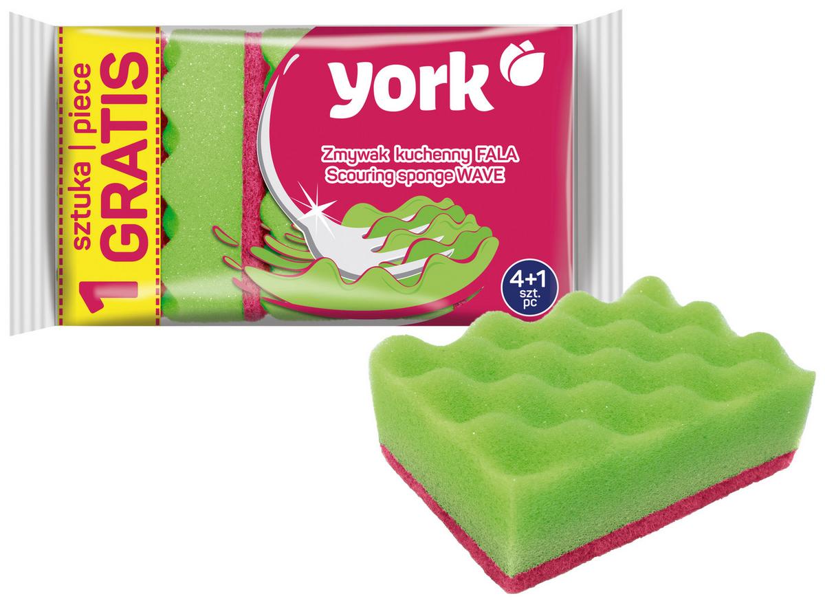 Edénytisztító Szivacs York - zöld, műanyag (10/7/3cm)