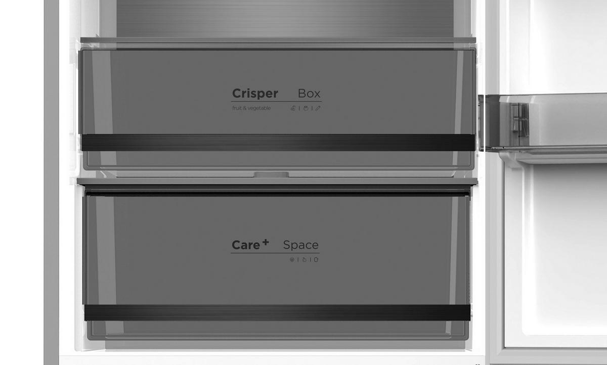 Kühl-gefrier-kombination Wfd400enfddix - Schwarz, Basics, Metall (60/190,8/63.8cm) - PKM