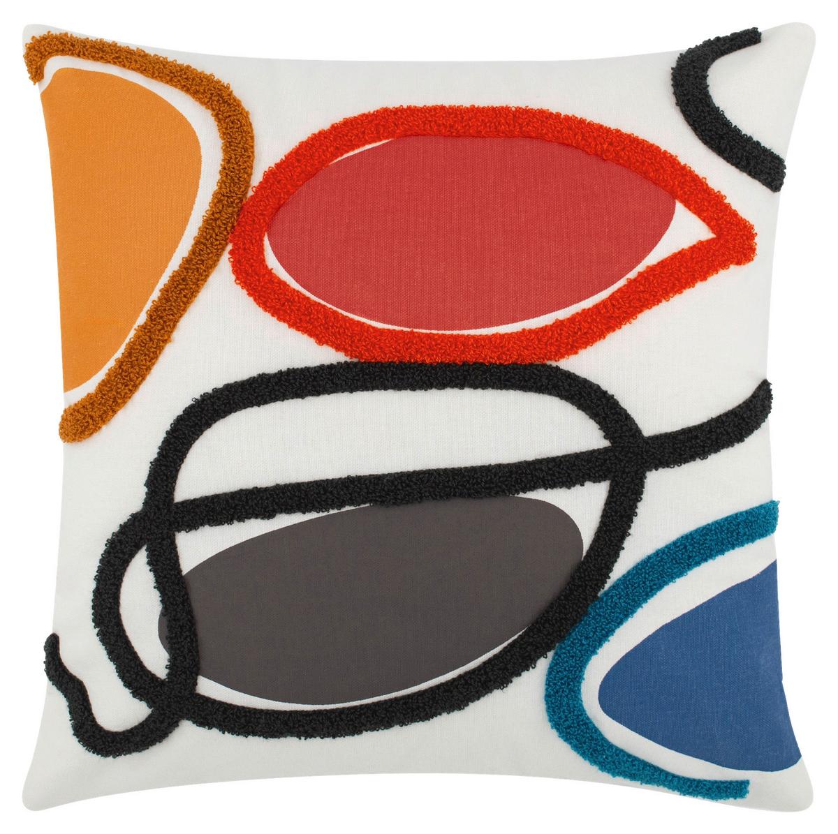 Zierkissen Lissabon 45x45 Cm Textil Multicolor Mit Zipp - Multicolor, MODERN, Textil (45/45cm) - Luca Bessoni