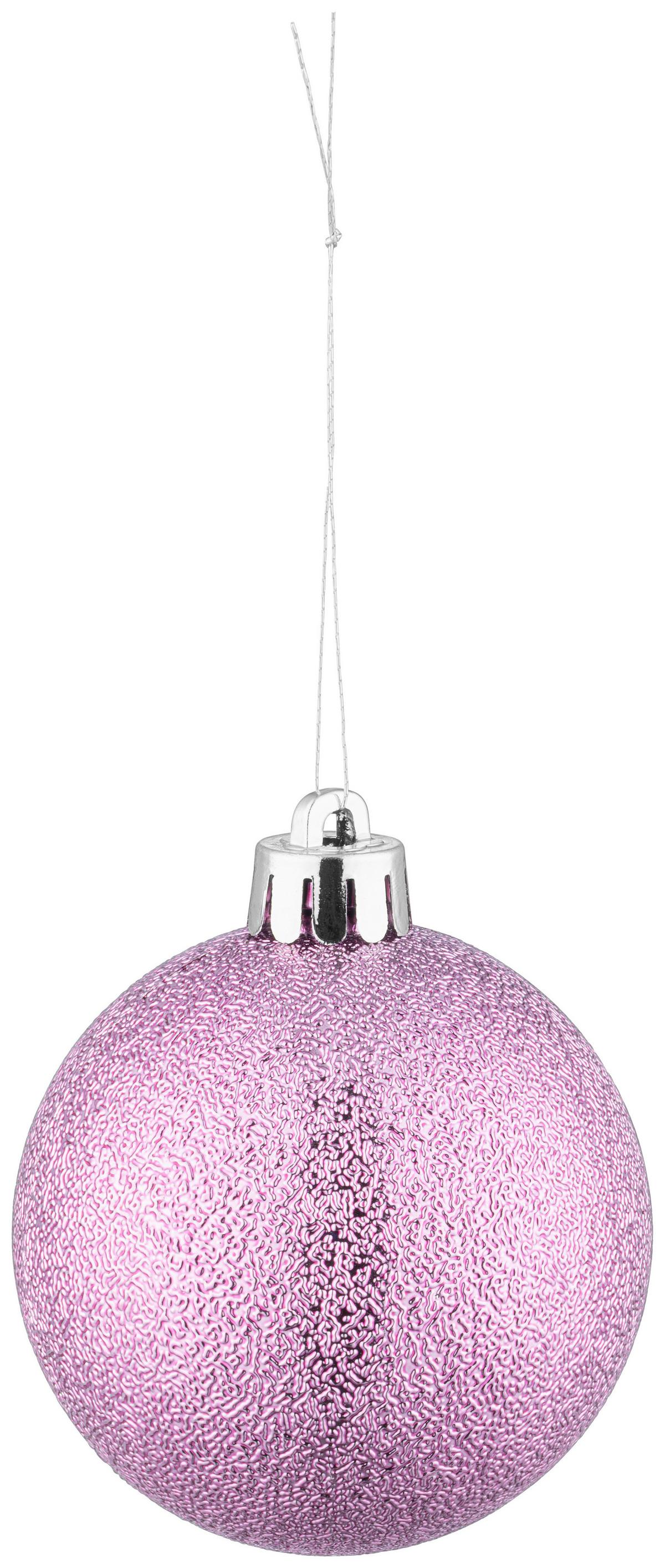 CHRISTBAUMKUGEL-SET Yasin, Rosa, 30-teilig - Pink/Rosa, KONVENTIONELL, Kunststoff (6cm) - Luca Bessoni