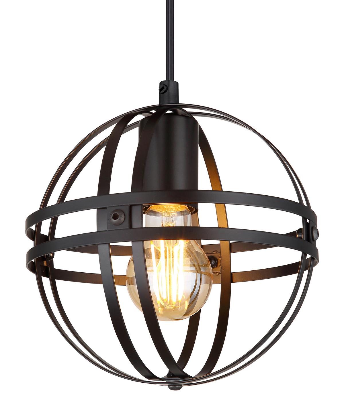 Hängeleuchte 15639h - Schwarz, KONVENTIONELL, Metall (20/120cm) - Globo