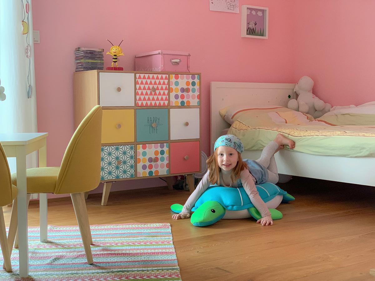 Schwimmtier Schildkröte Hellbau, L/B/H: 82x100x15cm - Hellblau, KONVENTIONELL, Textil (82/100/15cm)