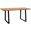 Schreibtisch Wl7.261 - Schwarz/Akaziefarben, MODERN, Holz/Metall (120/60/76cm) - MID.YOU