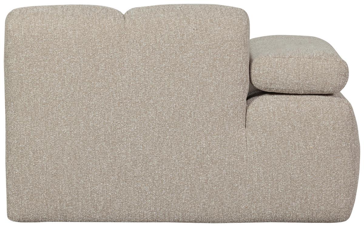 Sofaelement Mojo Beige B: 97cm - Beige/Schwarz, Design, Textil (97/74/124cm) - Livetastic