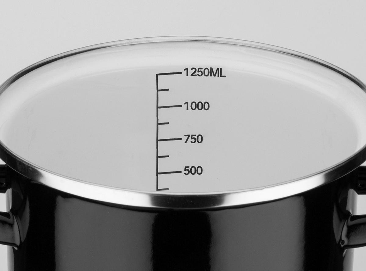 Gsw Kochtopfset Black & White Schwarz, 4-Teilig - Schwarz, Basics, Metall - GSW