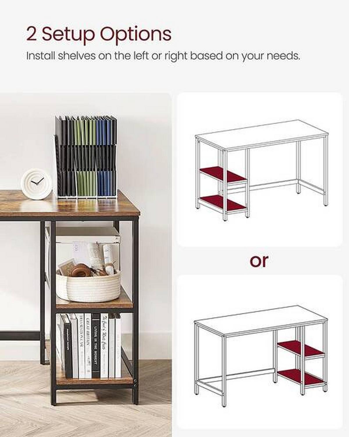 Písací stôl IRON - hnedá/čierna, Basics, kov/kompozitné drevo (140/60/75cm) - Boxxx