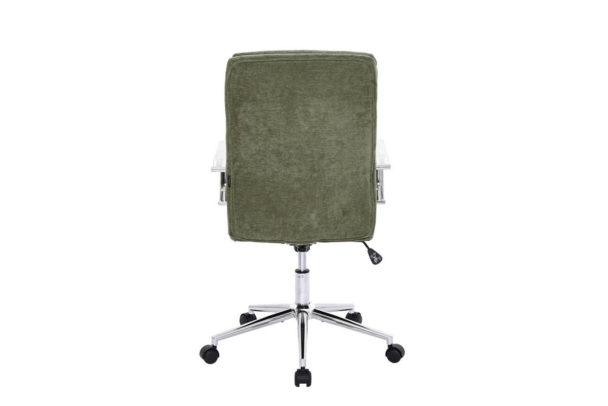 Drehstuhl Verona Grün B: 56 cm - Chromfarben/Grün, MODERN, Holz/Kunststoff (56/100-110/65,5cm) - Livetastic