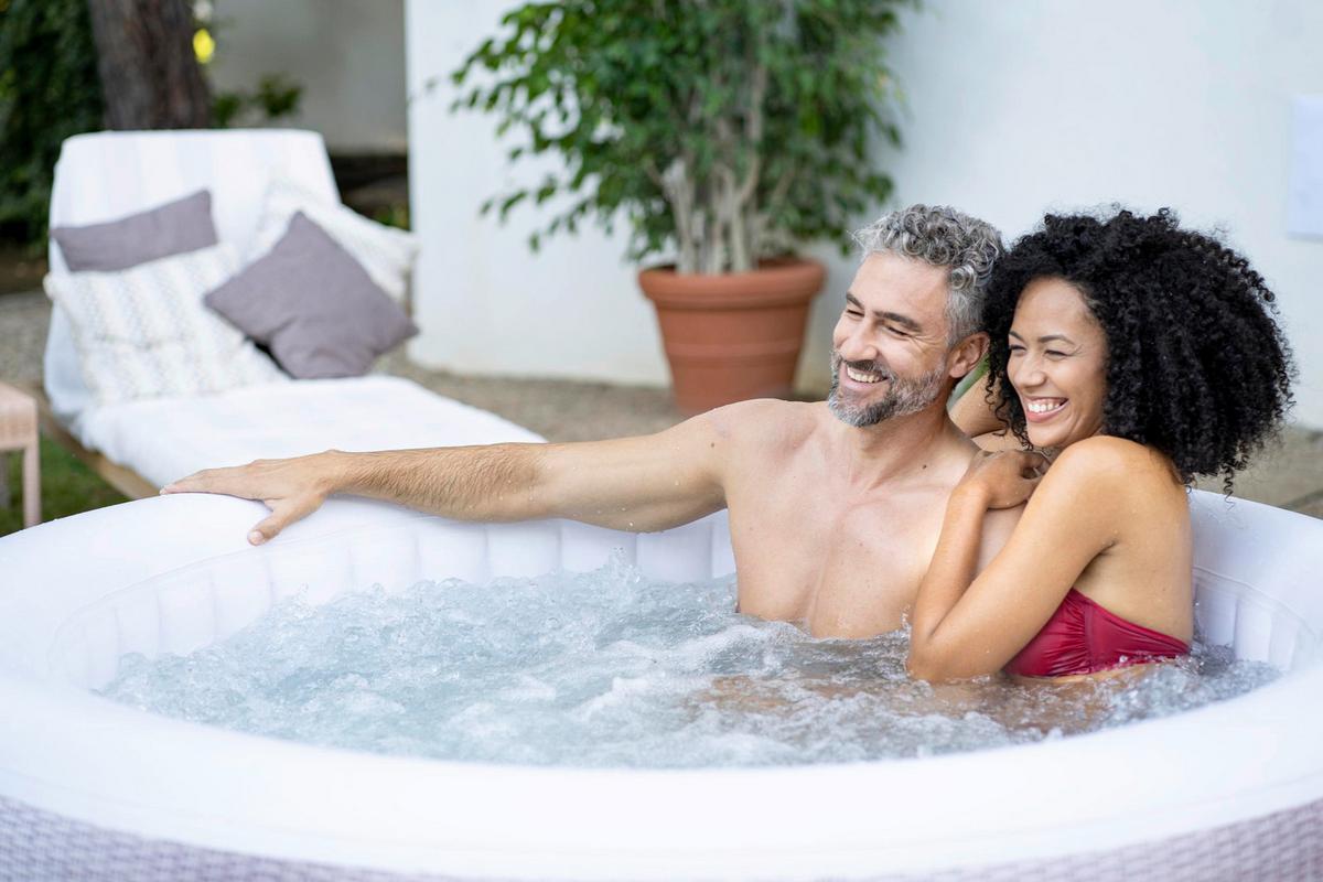 Felfújható Jakuzzi Lay-Z-Spa Kb. 180/66cm - szürke, Modern, műanyag (180/66cm) - Bestway