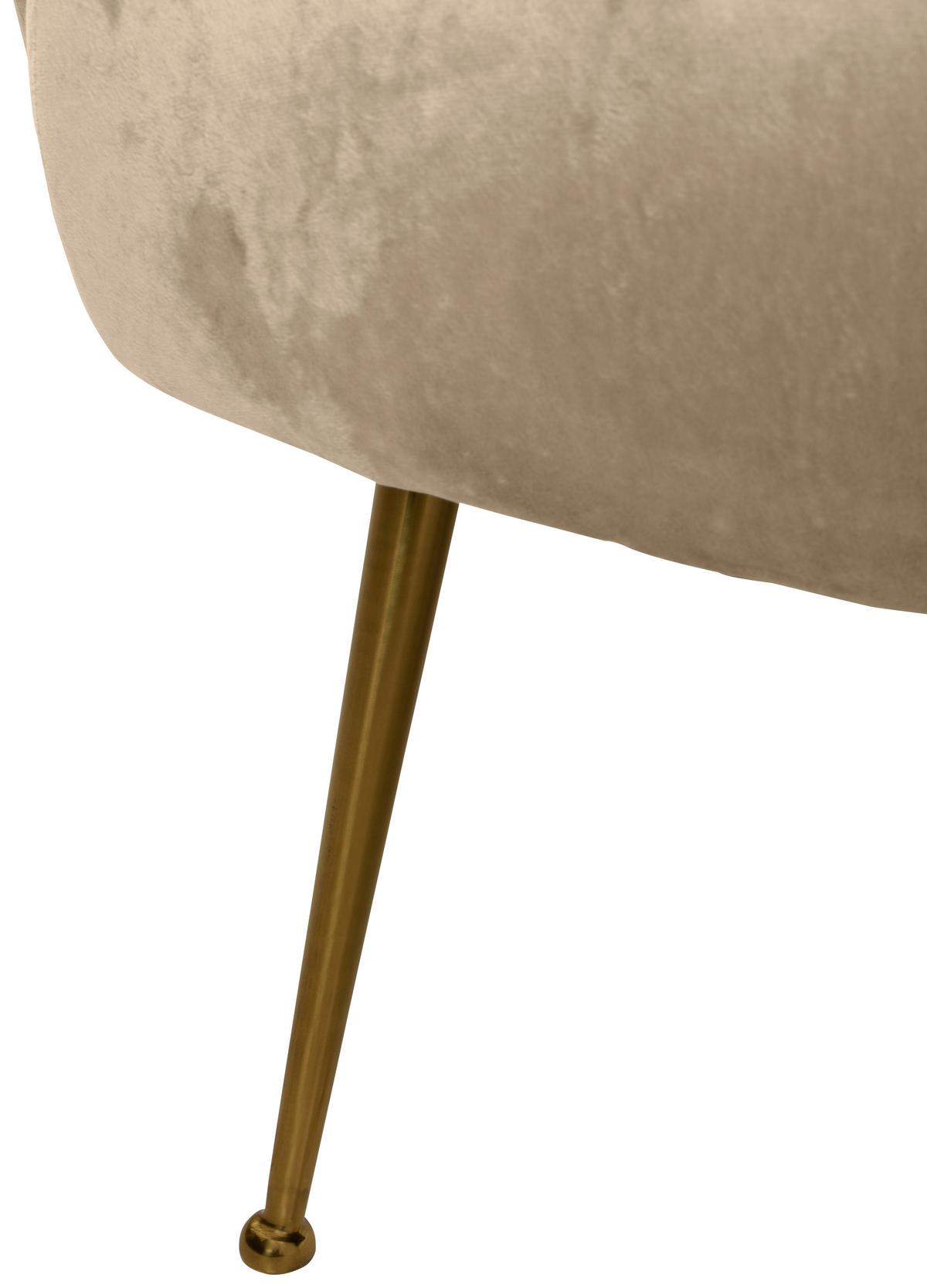 2-Sitzer-Sofa Cloe Beige - Beige, KONVENTIONELL, Textil (126/77/70cm) - MID.YOU