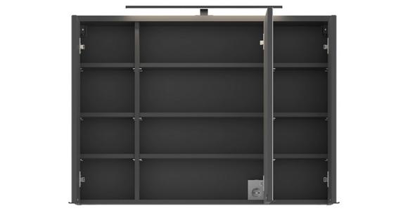 Spiegelschrank Manhattan Man Ll5 - Anthrazit, MODERN, Glas/Holzwerkstoff (100/72,6/19,7cm) - Luca Bessoni
