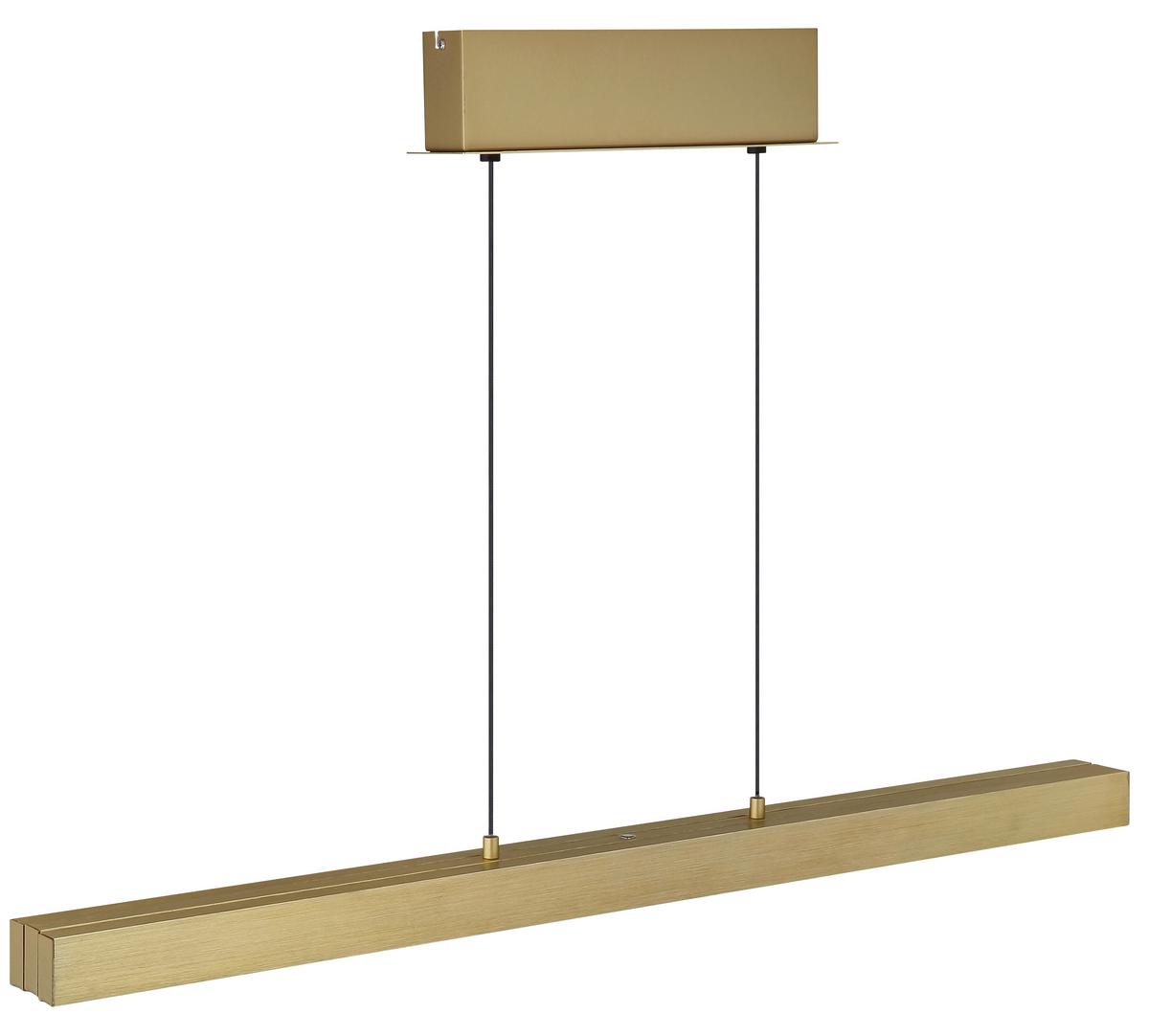Hochvoltleuchte ca. 150x7,5x150 cm, 230V - Messingfarben/Opal, Design, Kunststoff/Metall (150/7,5/150cm) - Globo