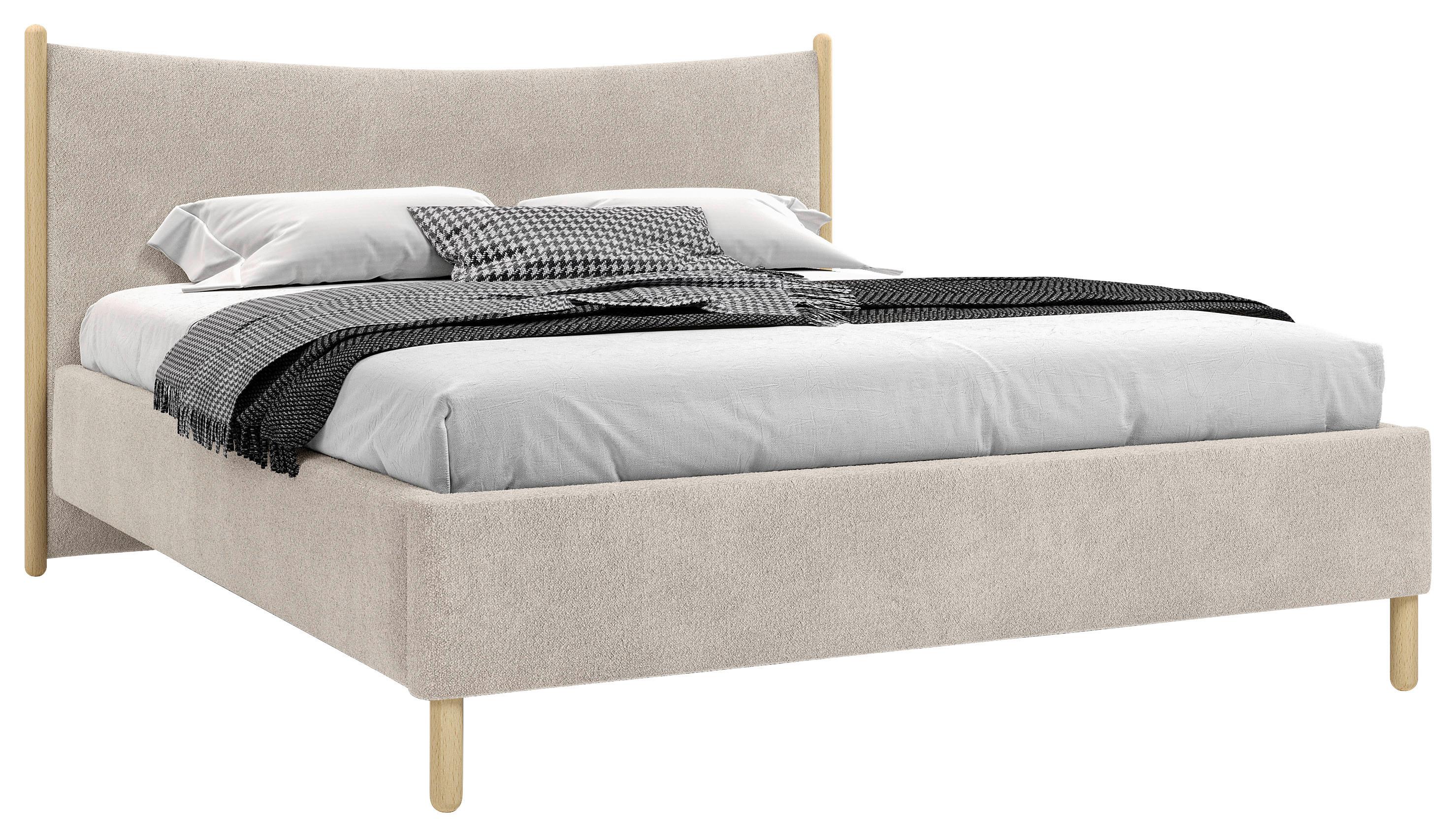 Polsterbett Nature Beige Lf: 180x200 Cm - Beige, MODERN, Holz/Holzwerkstoff (180/200cm) - MID.YOU