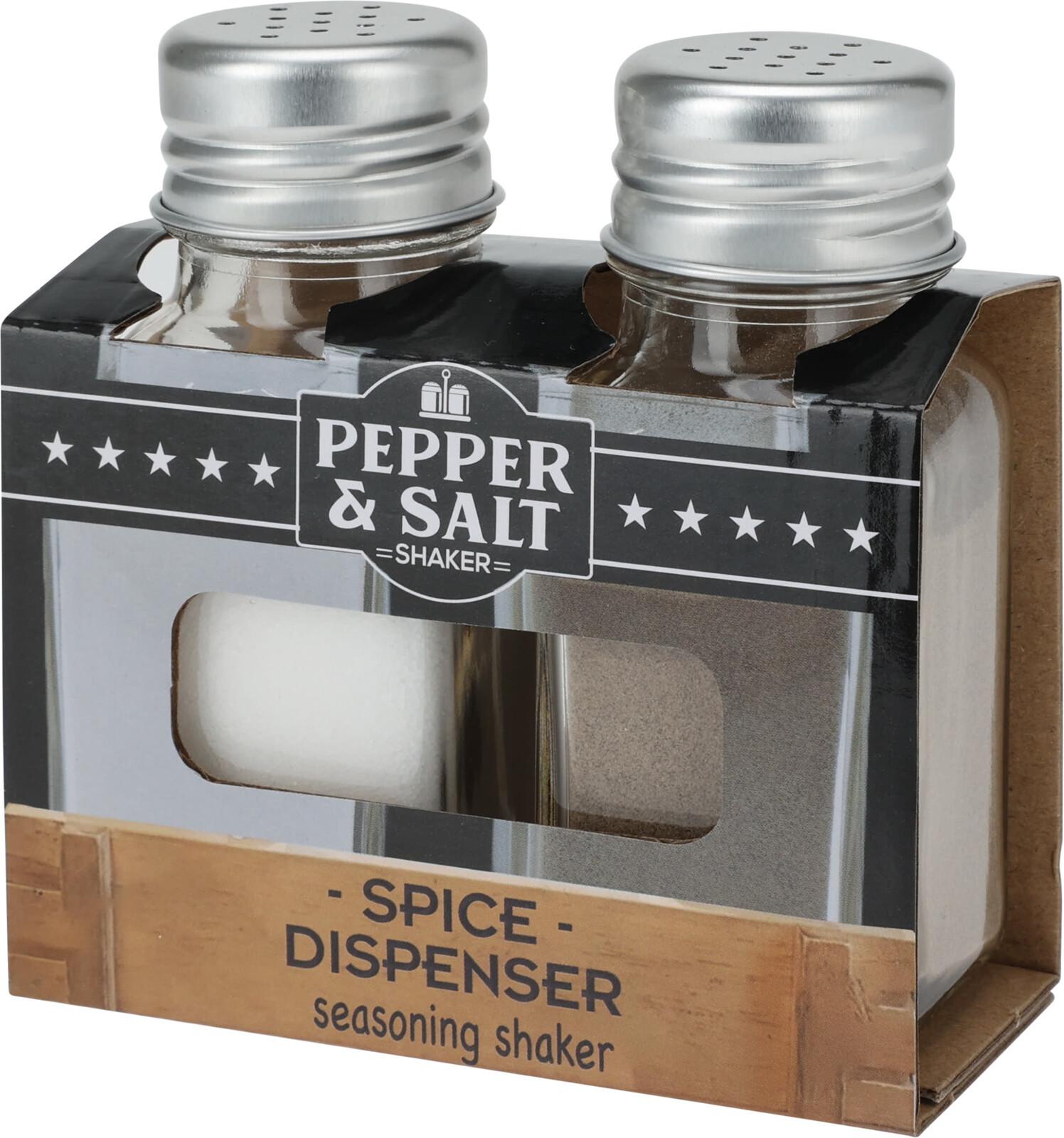 Solnička a korenička PEPPER AND SALT SHAKER SET - Basics (5/10.5/10cm)