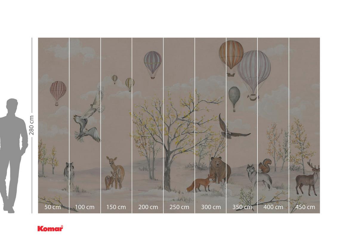 Fototapete Forest Expedition - Multicolor, Trend, Papier (450/280cm)