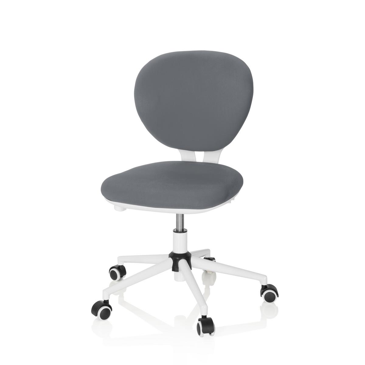 Jugenddrehstuhl Kid Vivo Stoff Grau - Grau, Basics, Kunststoff (43/82-95/56cm) - MID.YOU