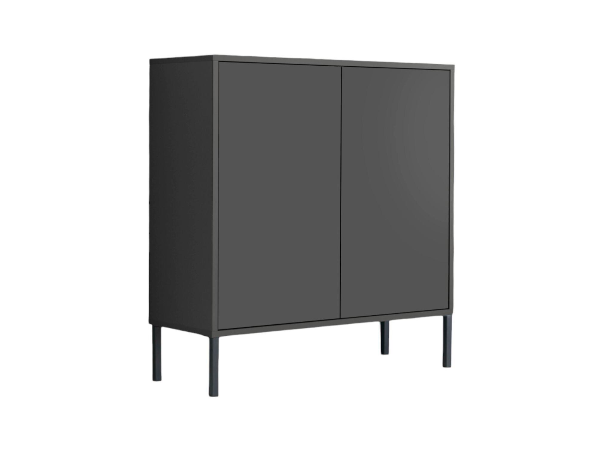 Kommode Stehend 79cm Mailand, Anthrazit - Anthrazit, MODERN, Holzwerkstoff (79/86/33cm) - MID.YOU