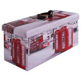 Sitzbox London - Multicolor, MODERN, Holzwerkstoff/Textil (76/38/38cm)