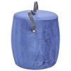 Hocker Textil Dunkelblau Sitz Gepolstert H: 40 cm Rund - Dunkelblau, Basics, Textil (38/40cm)